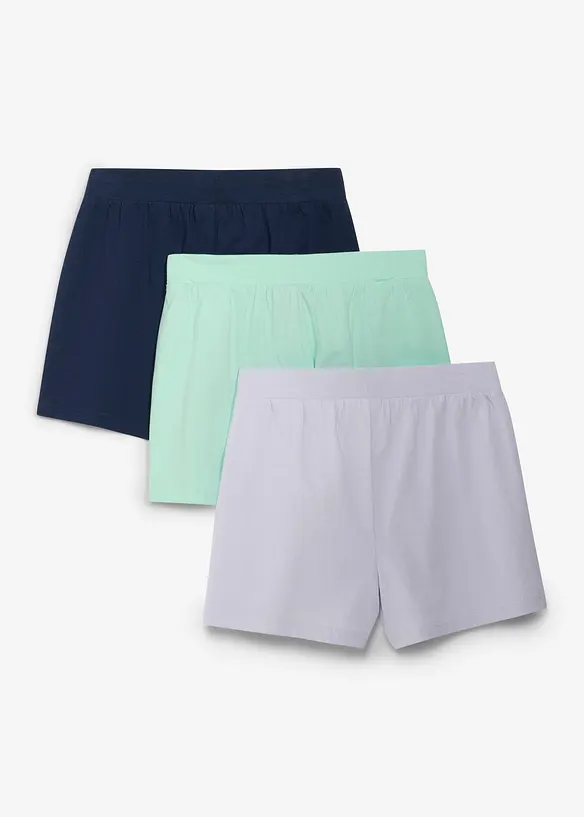 Jersey-Shorts (3er Pack) aus reiner Bio-Baumwolle, bonprix