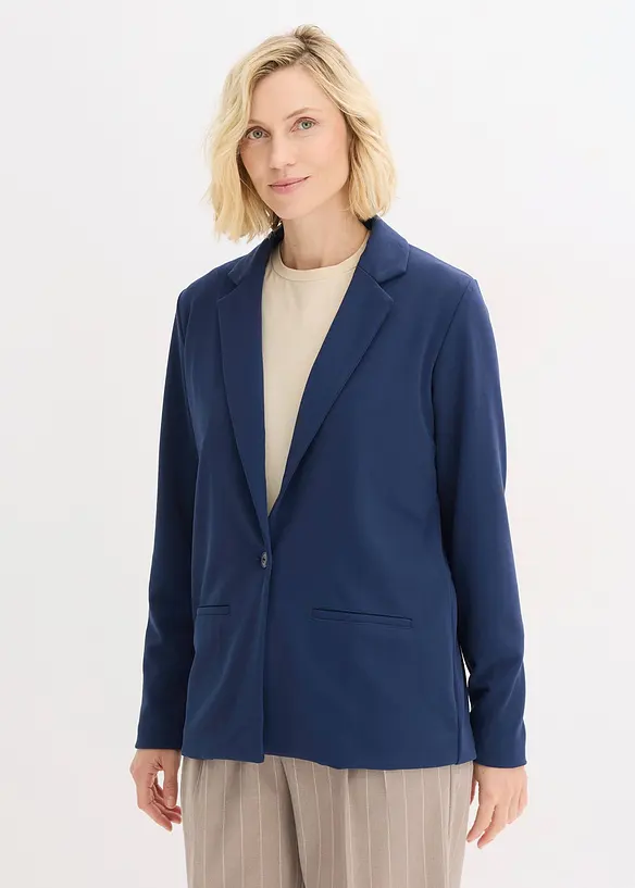 Blazer en jersey cr&ecirc;pe, bonprix