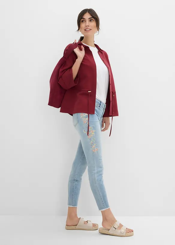 Jean skinny taille mi-haute, cropped, bonprix