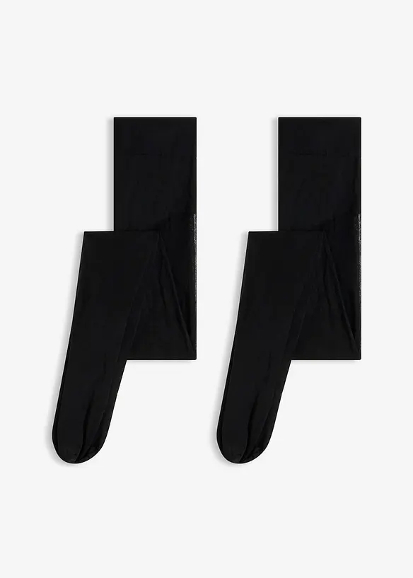 Lot de 2 collants transparents avec ceinture confort 30D, bonprix
