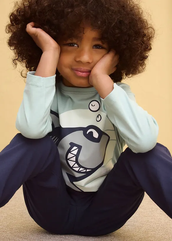 Langarmshirt aus reiner Bio-Baumwolle (2er Pack), bonprix