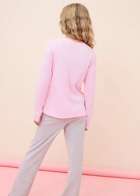 Lot de 5 T-shirts manches longues 100% coton, bonprix