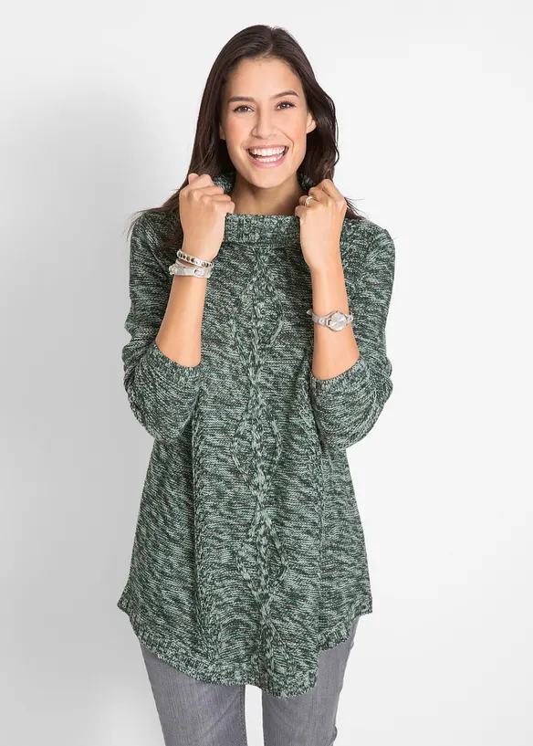 Poncho-Longpullover, Langarm, bonprix