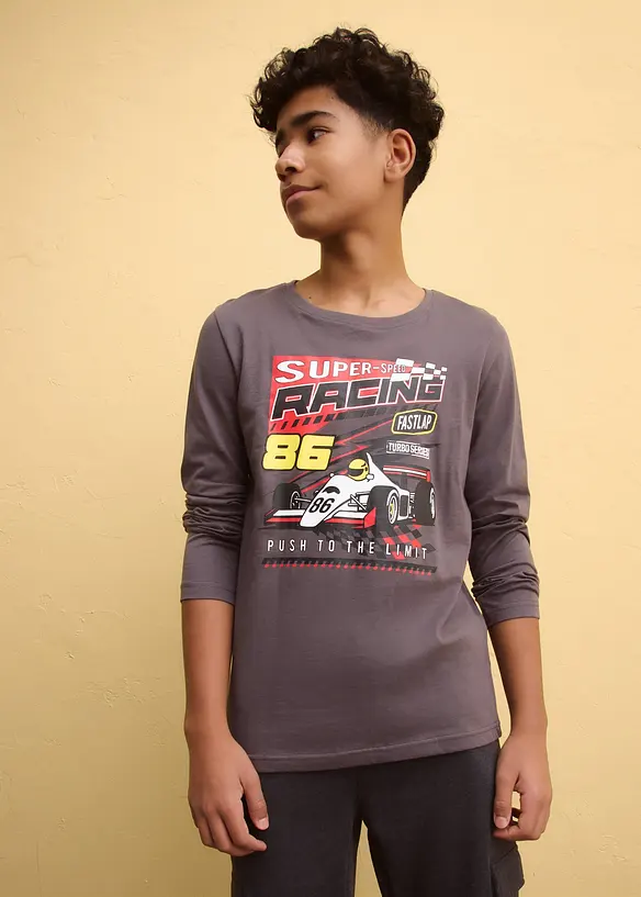 T-shirt manches longues 100% coton, bonprix