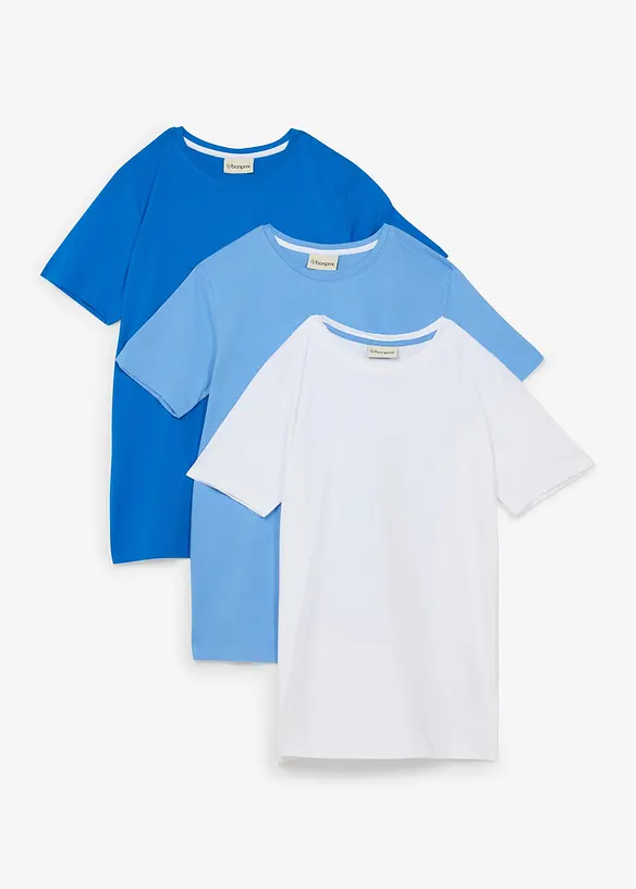 T-Shirt aus Bio-Baumwolle (3er Pack), bonprix