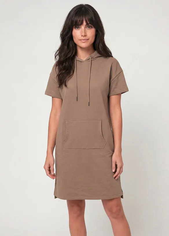 Robe sweat &agrave; capuche, bonprix