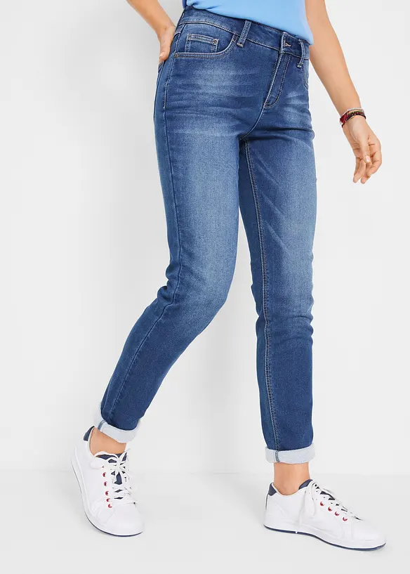 Jean thermo avec int&eacute;rieur douillet, Boyfriend, bonprix