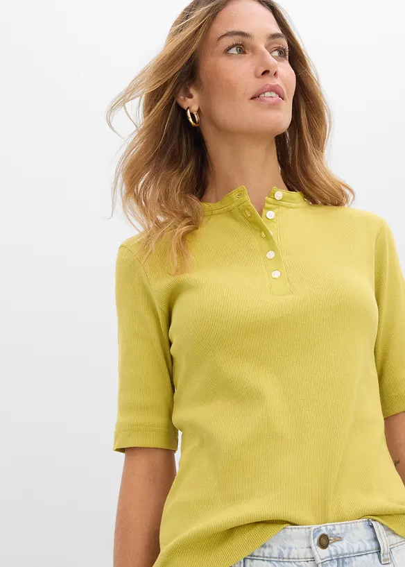 T-shirt c&ocirc;tel&eacute; 100% coton, bonprix