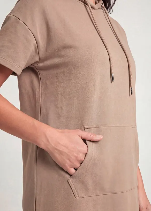 Robe sweat &agrave; capuche, bonprix