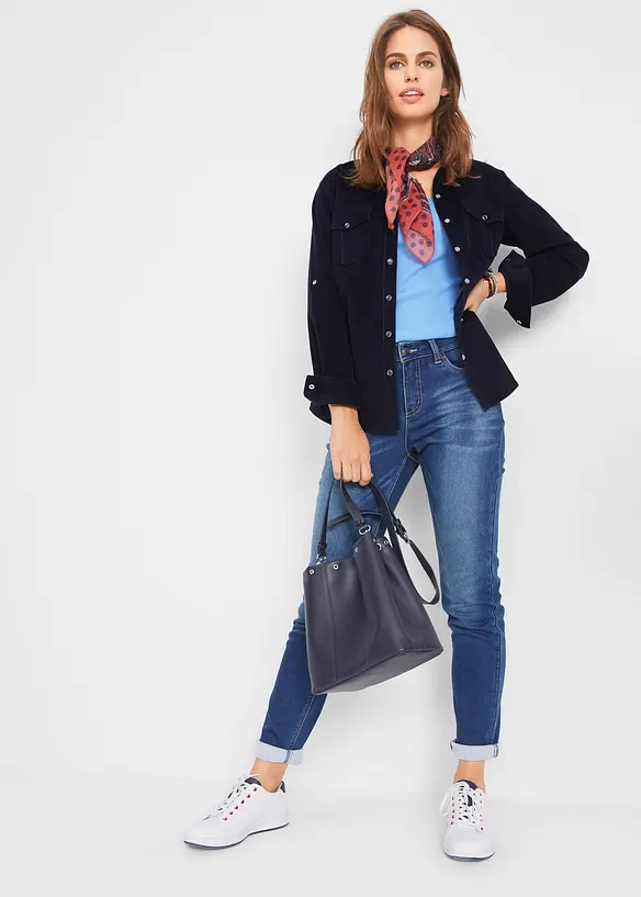 Jean thermo avec int&eacute;rieur douillet, Boyfriend, bonprix