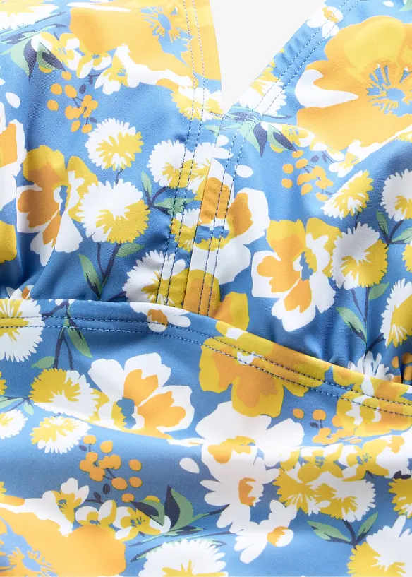 Maillot 1 pi&egrave;ce sculptant &agrave; larges bretelles, maintien l&eacute;ger, bonprix