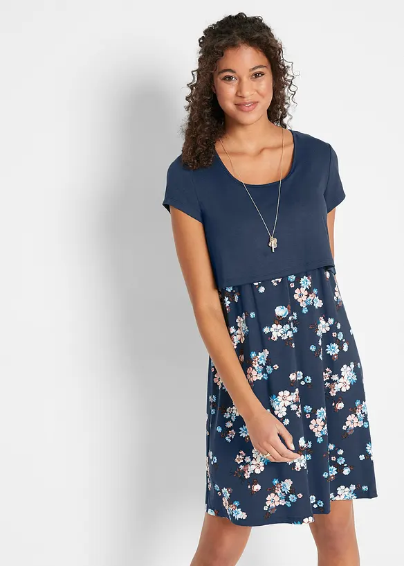 2-in-1 Umstands- und Stillkleid aus aus Viskose-Jersey, bonprix