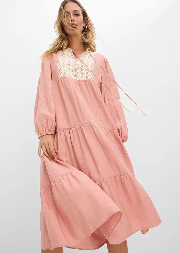 Robe midi douce, bonprix