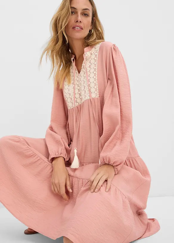 Robe midi douce, bonprix