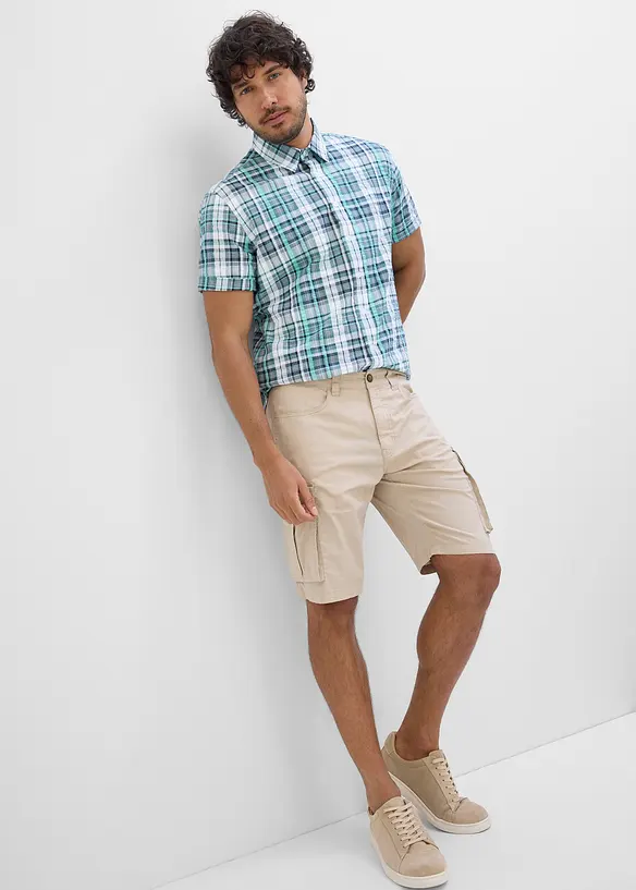 Chemise manches courtes en seersucker 100% coton, bonprix