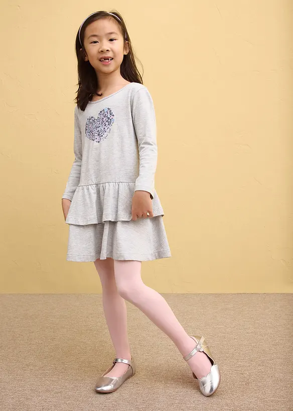 Jerseykleid aus reiner Bio-Baumwolle (2er Pack), bonprix