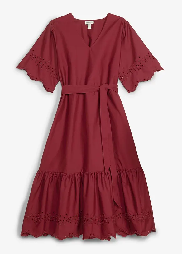 Robe midi 100% coton, bonprix