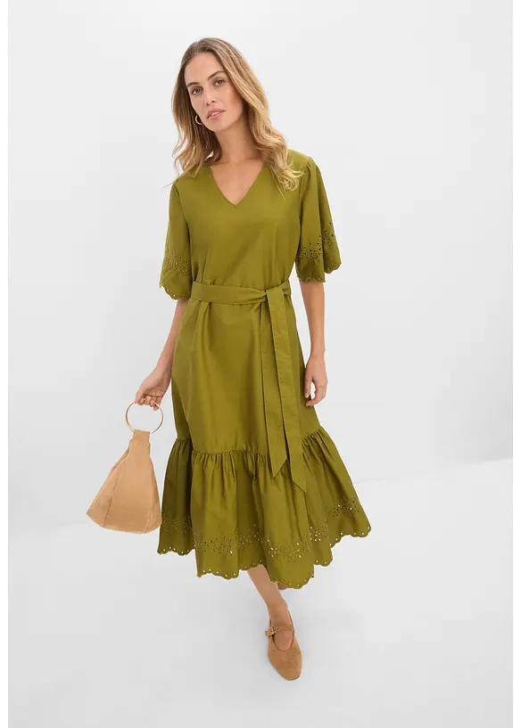 Robe midi 100% coton, bonprix