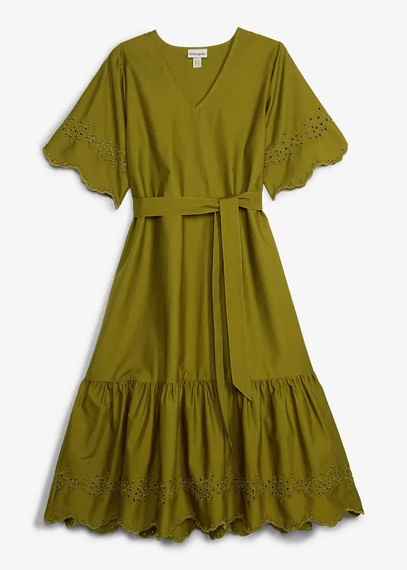 Robe midi 100% coton, bonprix