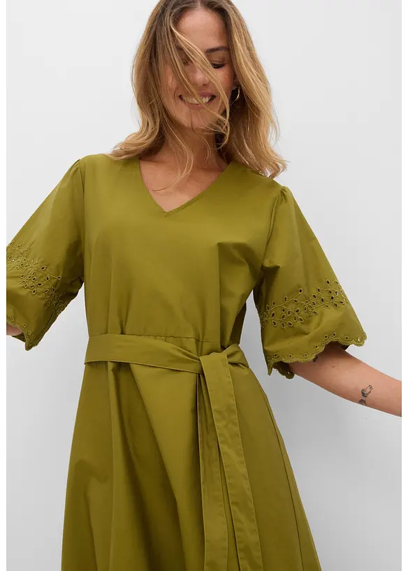 Robe midi 100% coton, bonprix