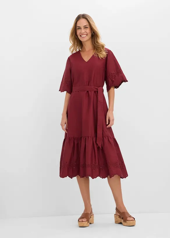 Robe midi 100% coton, bonprix