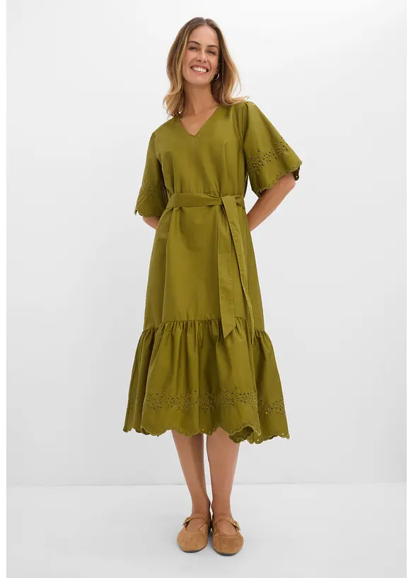 Robe midi 100% coton, bonprix