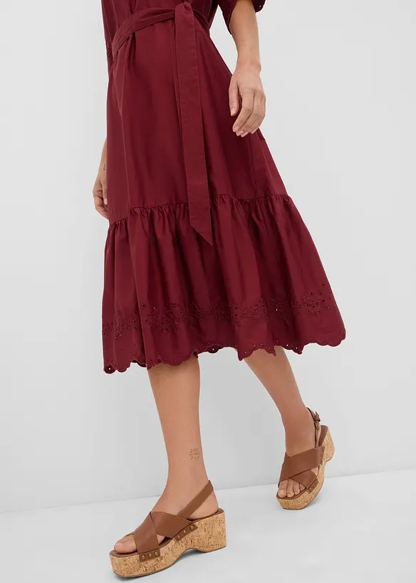 Robe midi 100% coton, bonprix