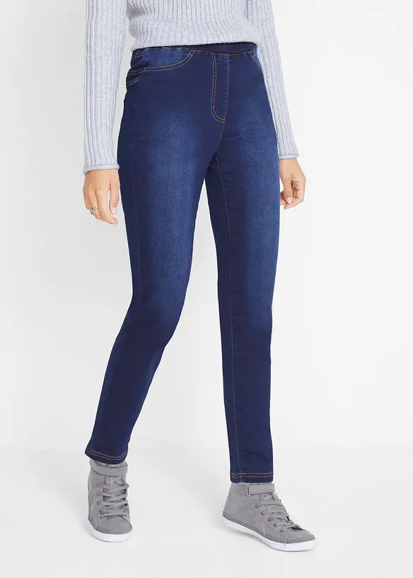 High Waist Jeggings aus leichter, elastischer Thermoqualit&auml;t mit Bequembund, bonprix