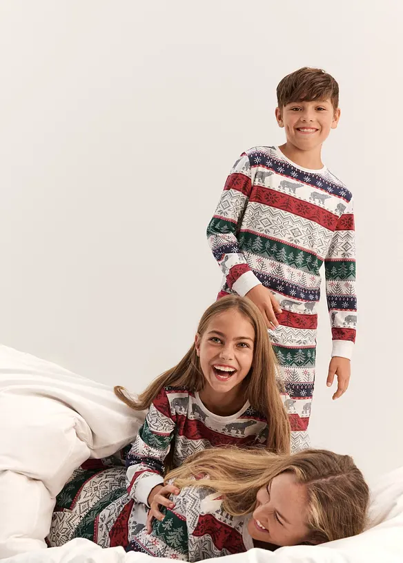 Pyjama en coton doux avec pochette cadeau, bonprix