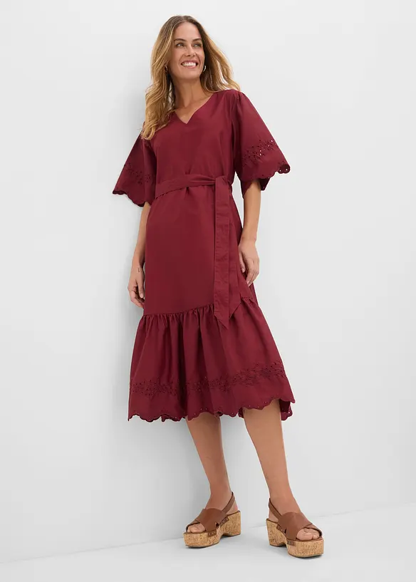 Robe midi 100% coton, bonprix