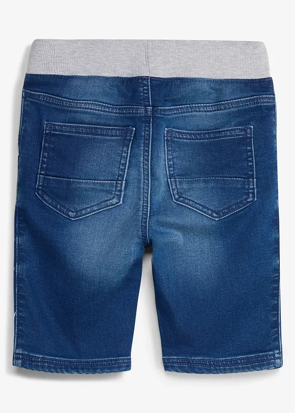 Bermuda en jean &agrave; taille &eacute;lastiqu&eacute;e, regular, bonprix