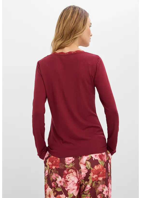 T-shirt manches longues doux, bonprix