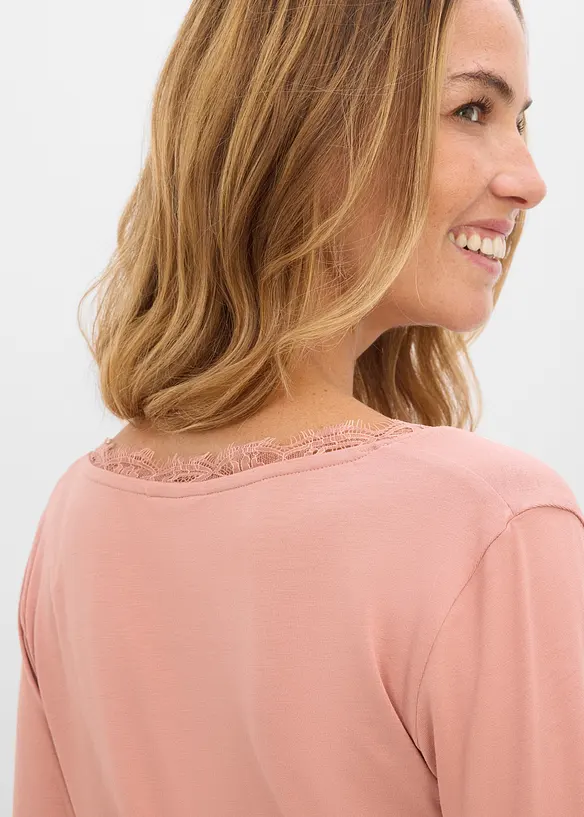 T-shirt manches longues doux, bonprix