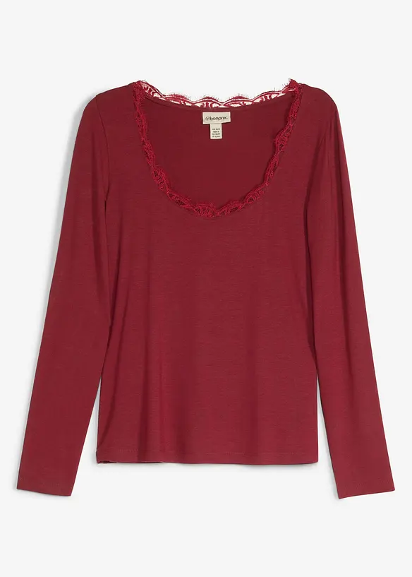 T-shirt manches longues doux, bonprix