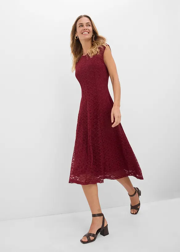 Robe &eacute;vas&eacute;e en dentelle, bonprix