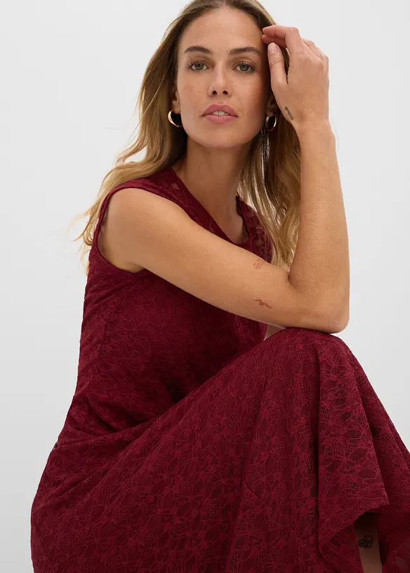 Robe &eacute;vas&eacute;e en dentelle, bonprix