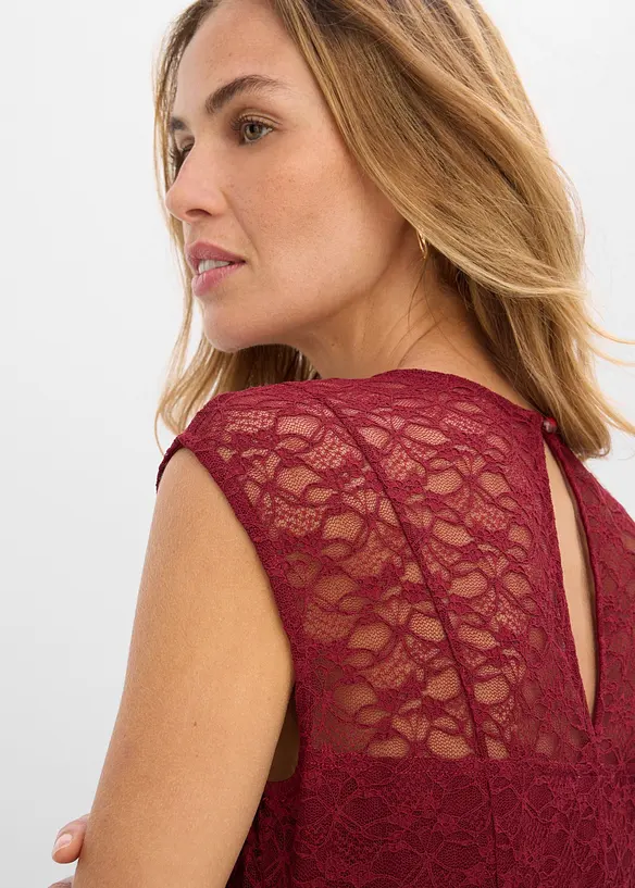 Robe &eacute;vas&eacute;e en dentelle, bonprix