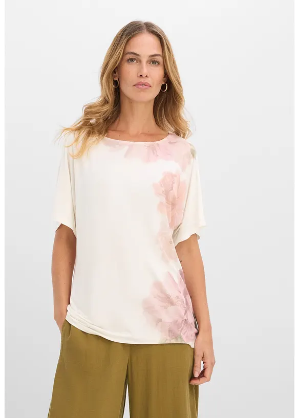 T-shirt doux en viscose extensible, bonprix