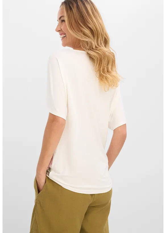 T-shirt doux en viscose extensible, bonprix