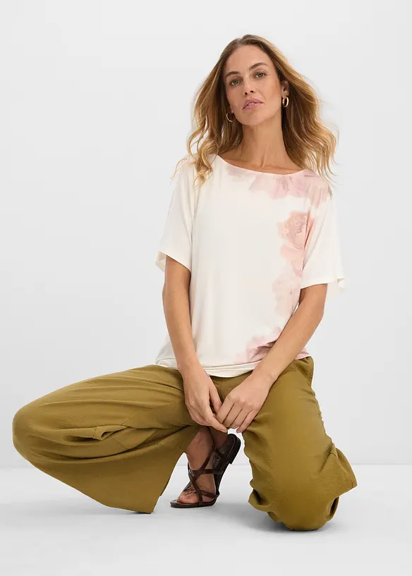 T-shirt doux en viscose extensible, bonprix