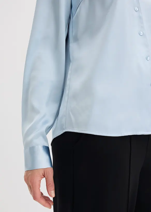 Chemisier en satin l&eacute;ger, bonprix