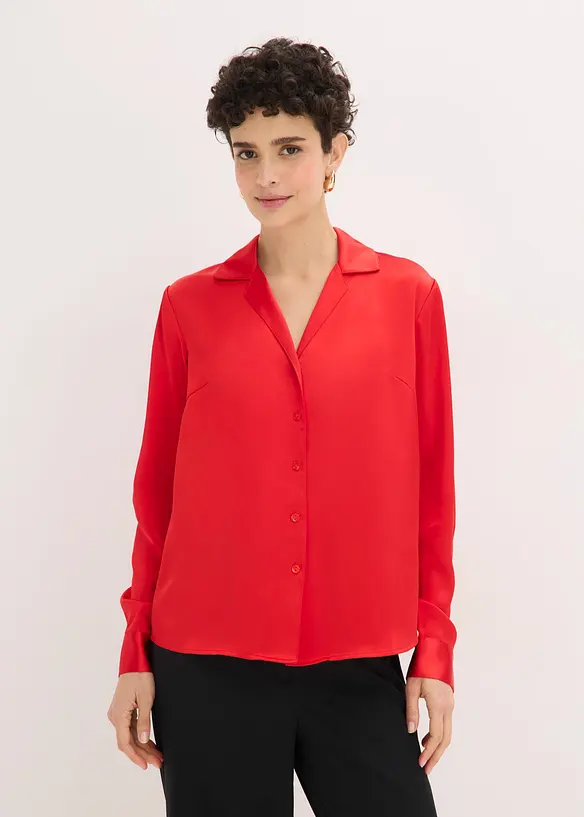 Chemisier en satin l&eacute;ger, bonprix
