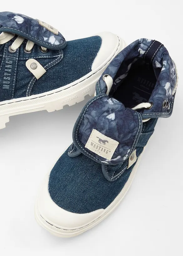 Baskets montantes Mustang en toile coton, Mustang