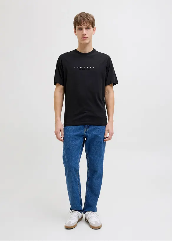 JJ REBEL T-Shirt aus reiner Baumwolle, Loose Fit, JJ REBEL