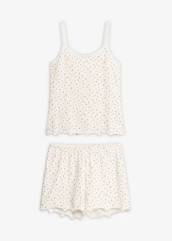 Pyjashort en mati&egrave;re c&ocirc;tel&eacute;e, bonprix