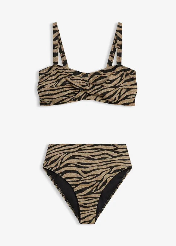 Balconette-Bikini aus gl&auml;nzendem Material (2-tlg.Set), bonprix