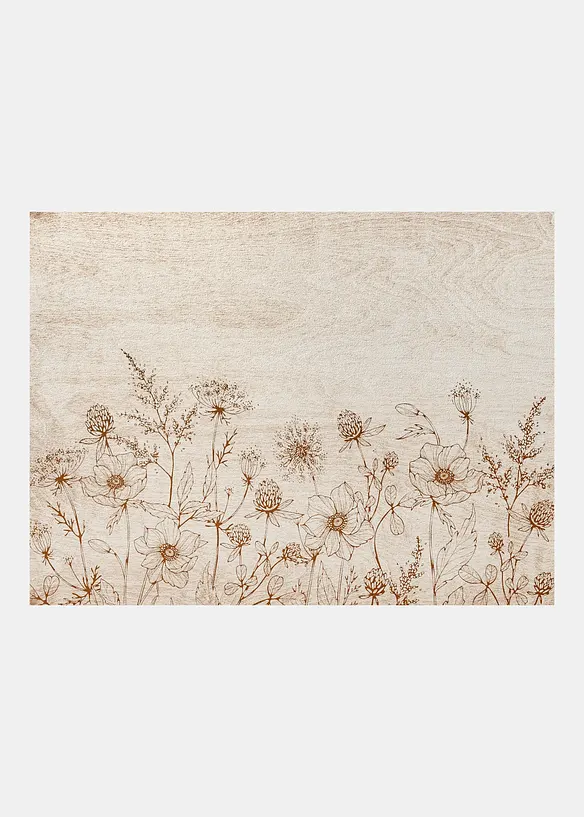 Paillasson lavable &agrave; motif floral, bonprix