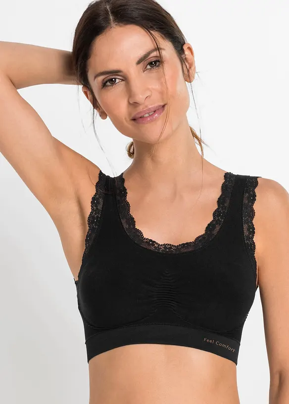 Feel Comfort Seamless Bustier (2er Pack), bonprix