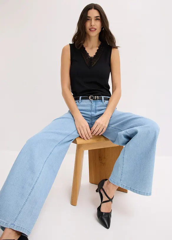 Shirt mit Spitze, bonprix