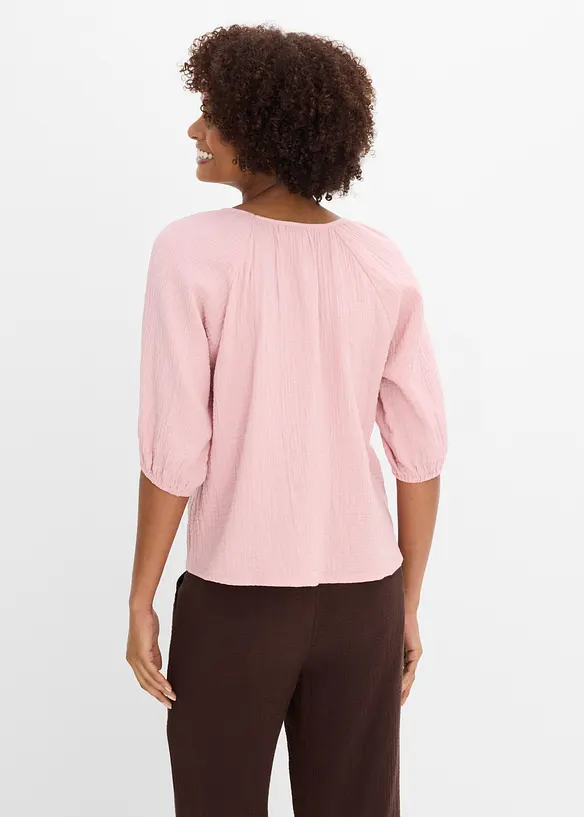 Musselin-Tunika aus reiner Baumwolle, bonprix